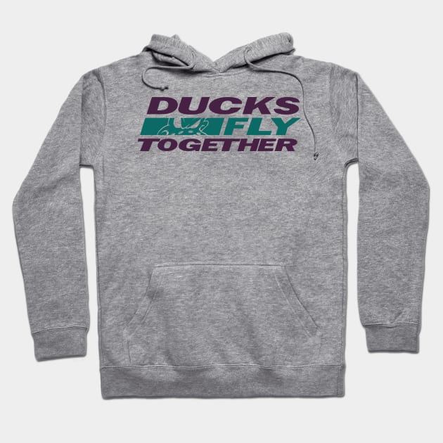 Ducks Fly Together Hoodie by J31Designs